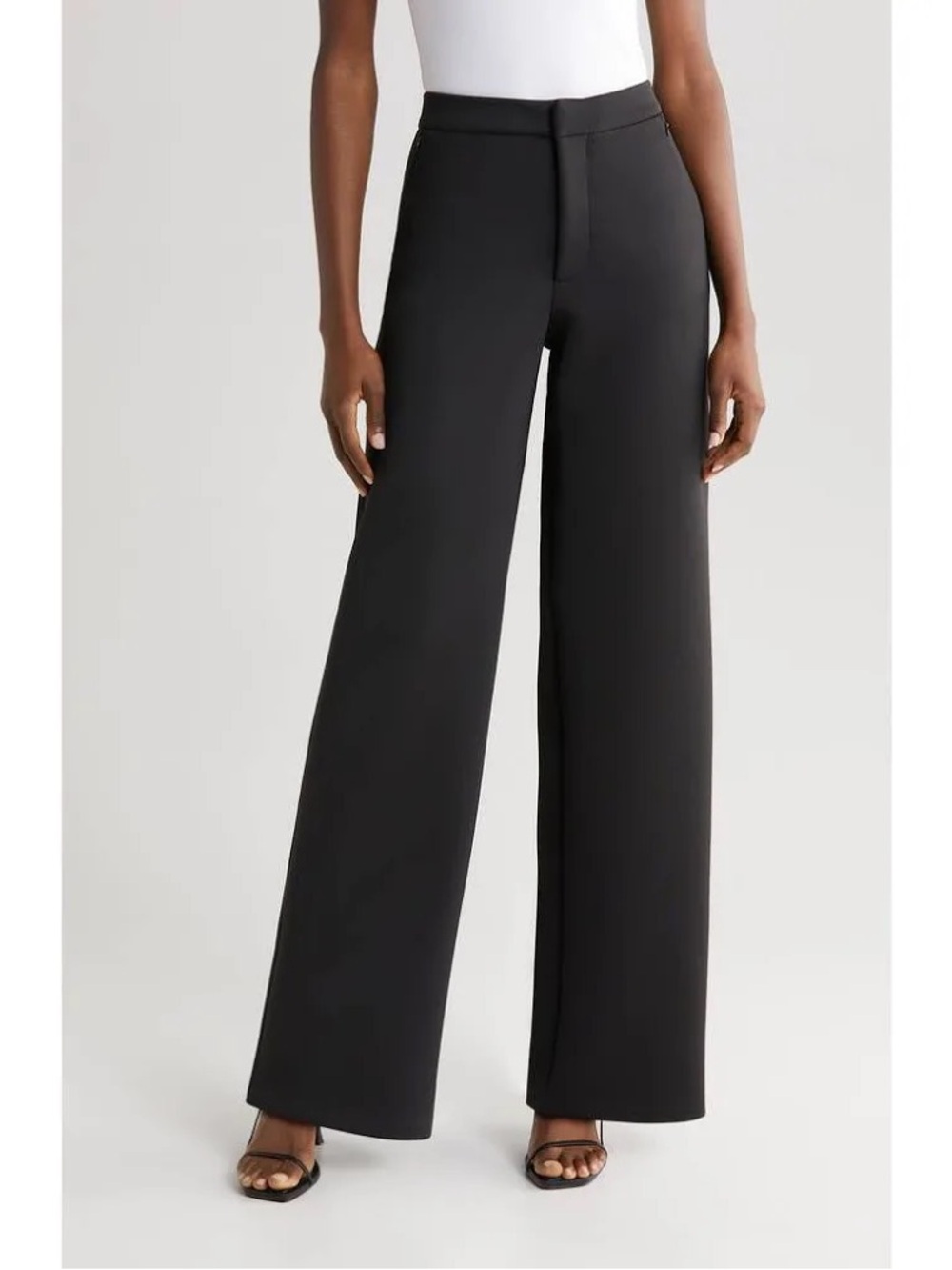 Good America Scuba Wide-Leg Trousers